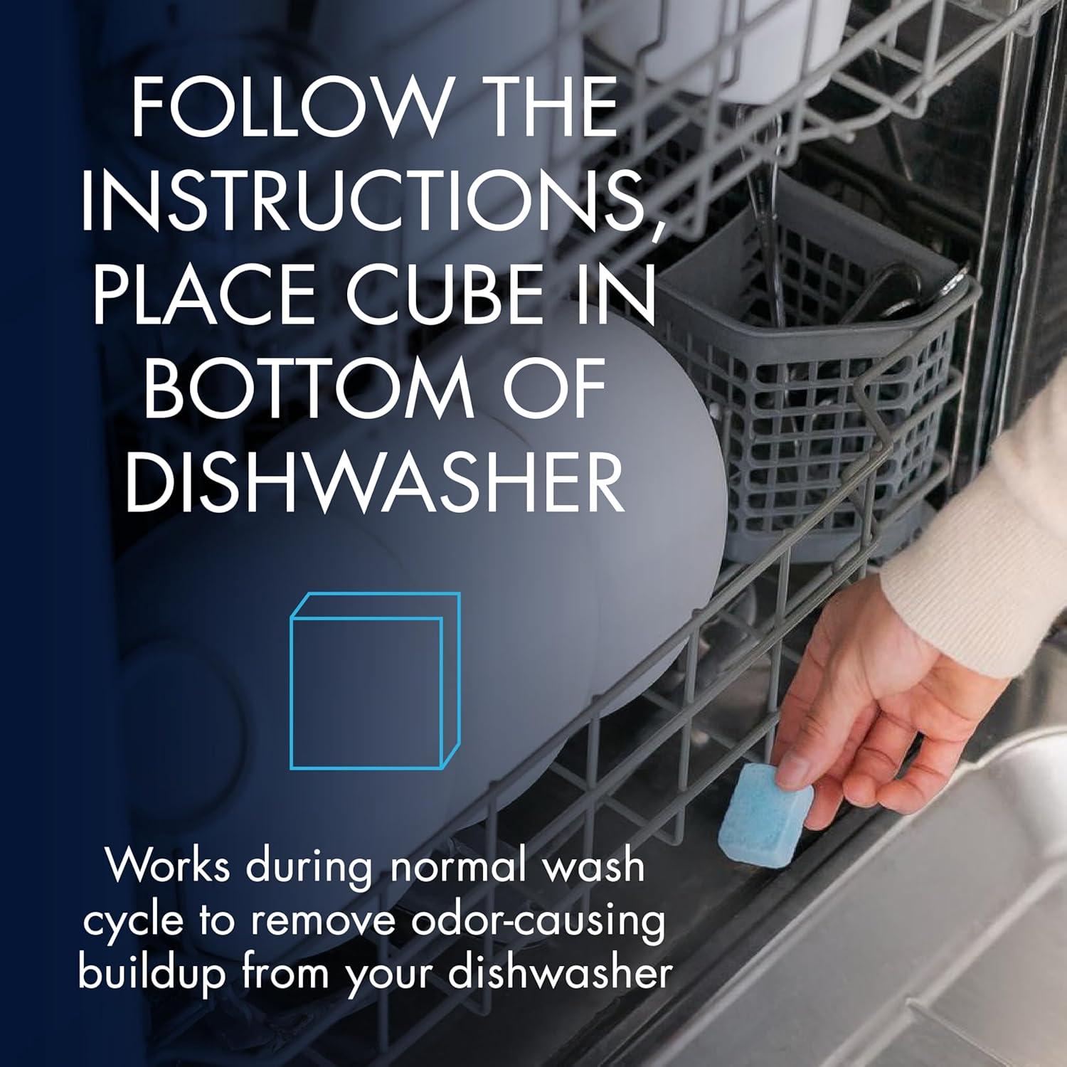 image:imageGlisten Dishwasher Cleaner and Freshener Deodorizer Cleans and Freshens During Wash Cycle Made in the USA Lemon Scent 9 Tablets3 Count Pack of 3
