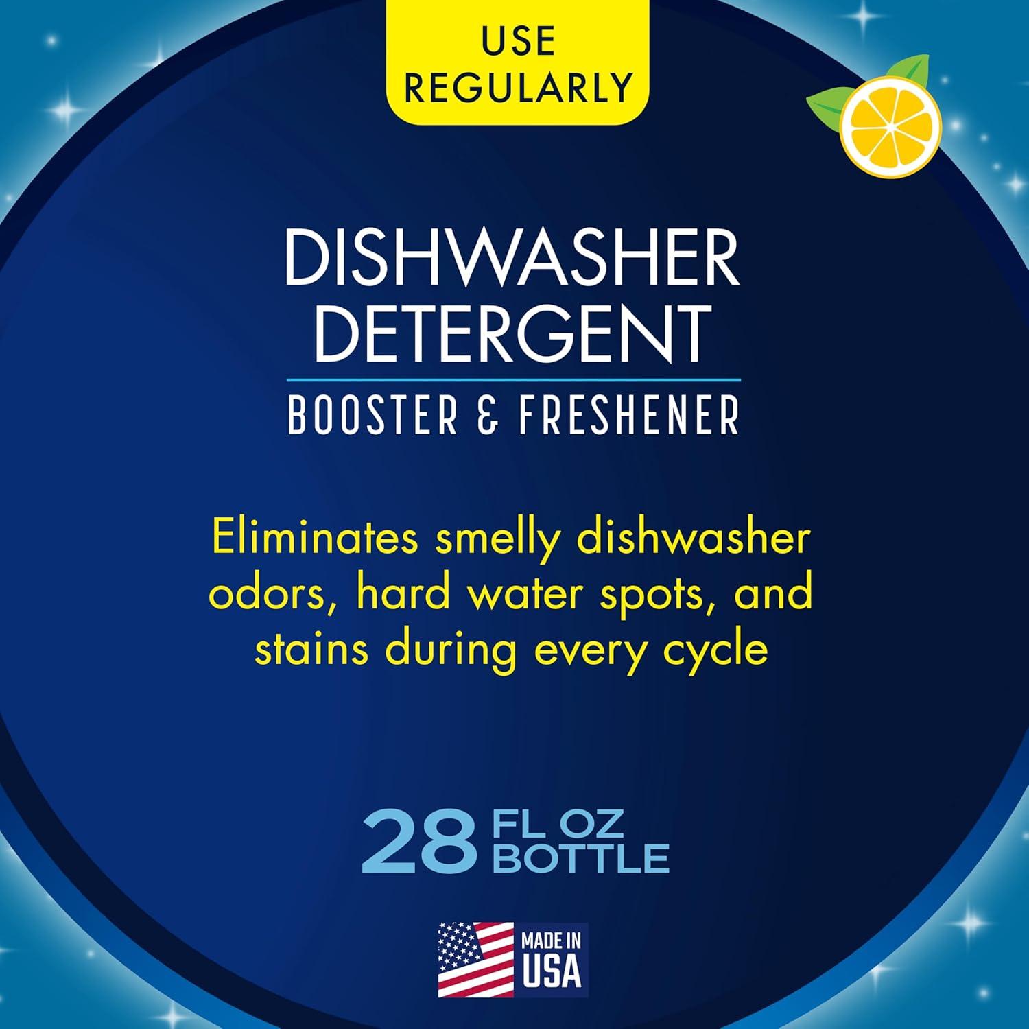 image:imageGlisten Dishwasher Detergent Booster and Freshener Helps Eliminate Odors Spots and Stains Lemon Scent Made in the USA 28 Ounce Bottle28 Fl Oz Pack of 1