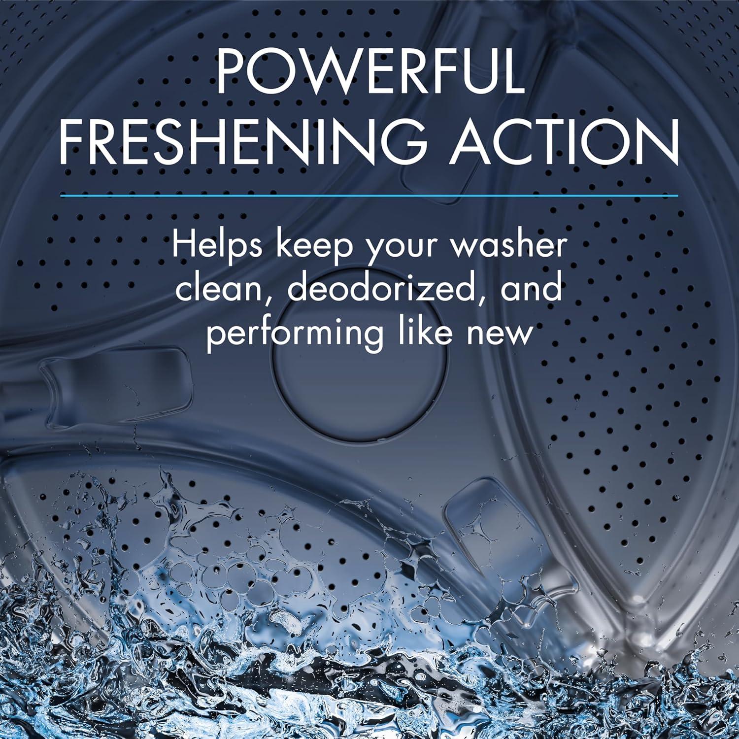 image:imageGlisten Washing Machine Cleaner and Freshener Deodorizer for All Top Load and Front Load Washers and HE Machines Made in the USA Fresh Scent 9 Tablets9 Count Pack of 12