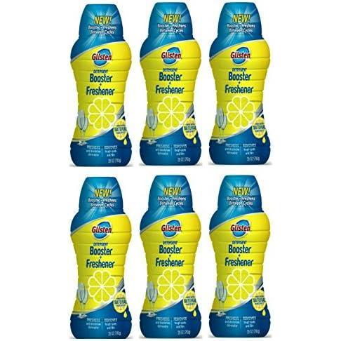 image:imageGlisten Dishwasher Detergent Booster and Freshener Helps Eliminate Odors Spots and Stains Lemon Scent Made in the USA 28 Ounce Bottle28 Ounce Pack of 6