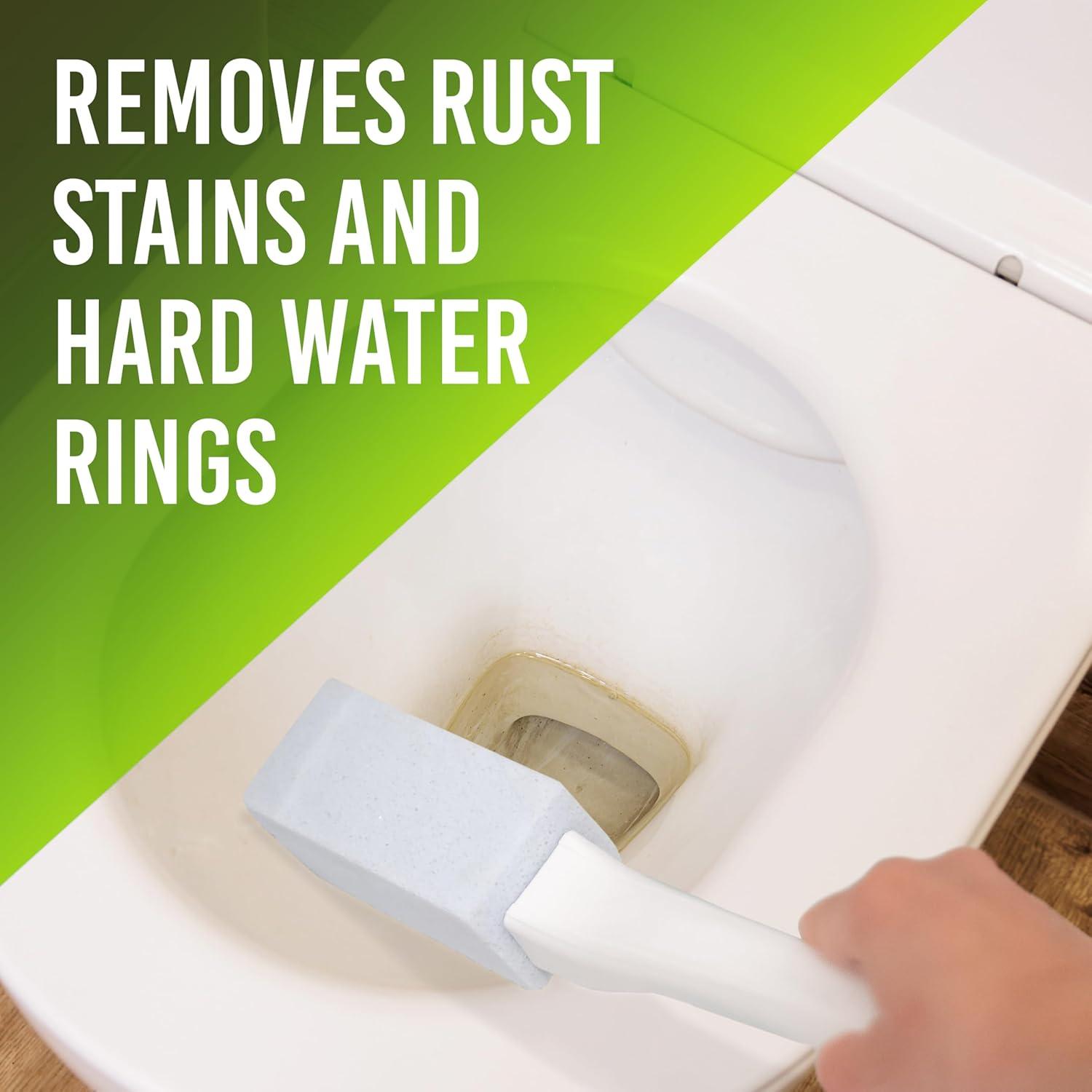 image:imageEarthStone Toilet Cleaning Block with 9 EZGrip BuiltIn Handle Removes Hardwater and Rust Stains Made in the USA 2Pack1 Count Pack of 2