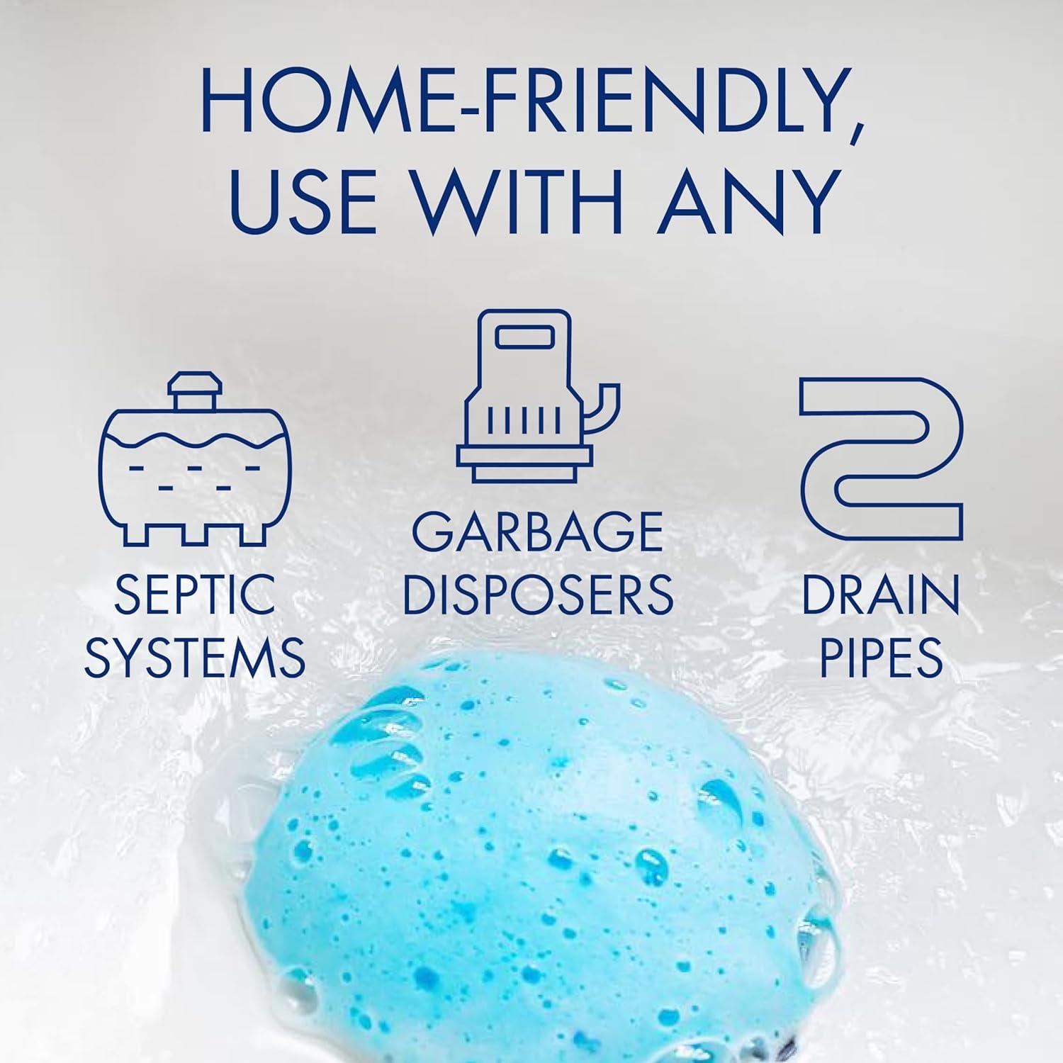 image:imageGlisten Garbage Disposer Cleaner and Freshener with Foaming Action Helps Remove Buildup in Drains Lemon Scent Made in the USA 16 Packets1 Count Pack of 16