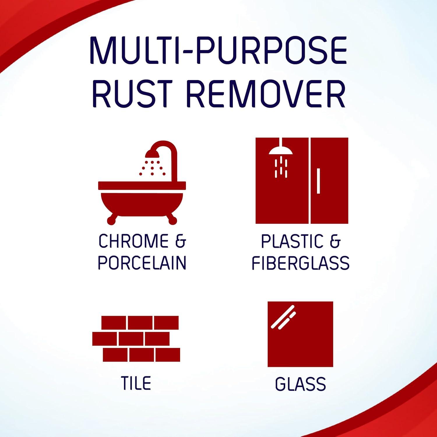 image:imageIRON OUT Rust Stain Remover Spray Gel Removes Rust Stains in Bathrooms Kitchens Laundry and Outdoors No Scrubbing Made in the USA 24 Ounces 3Pack24 Fl Oz Pack of 1