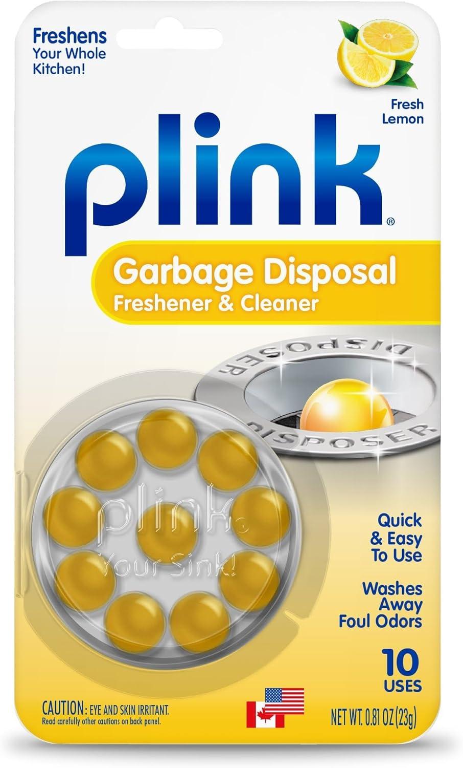 image:imagePlink Garbage Disposal Cleaner Freshener amp Odor Removing Balls Easy to Use Fresh Lemon Scent 40 CountLemon