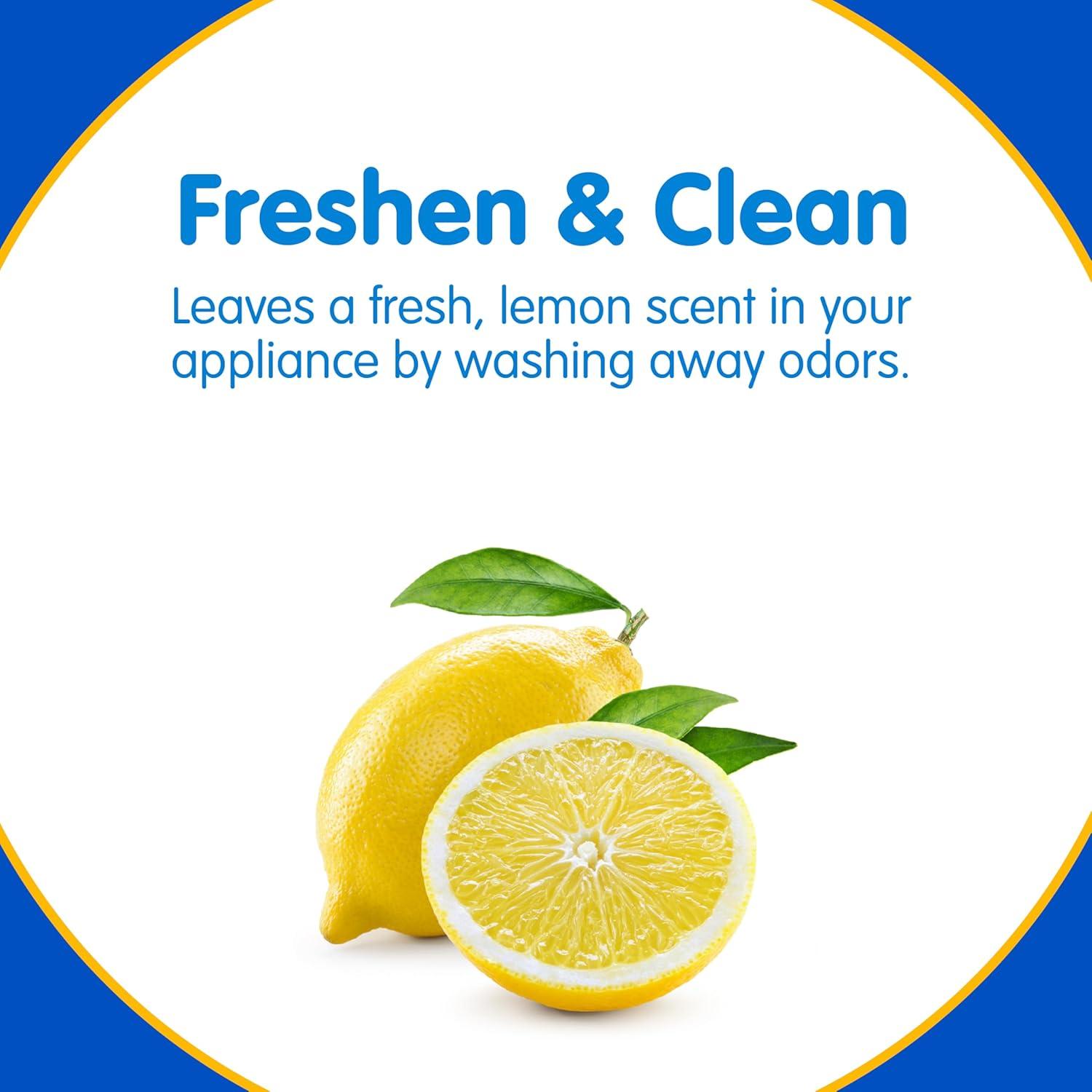 image:imagePlink Washing Machine and Dishwasher Cleaner and Freshener Prevents Residue and Removes Odors in Kitchen and Laundry Room Appliances SepticFriendly Made in the USA Lemon Scent 12 Tablets1 Count Pack of 12