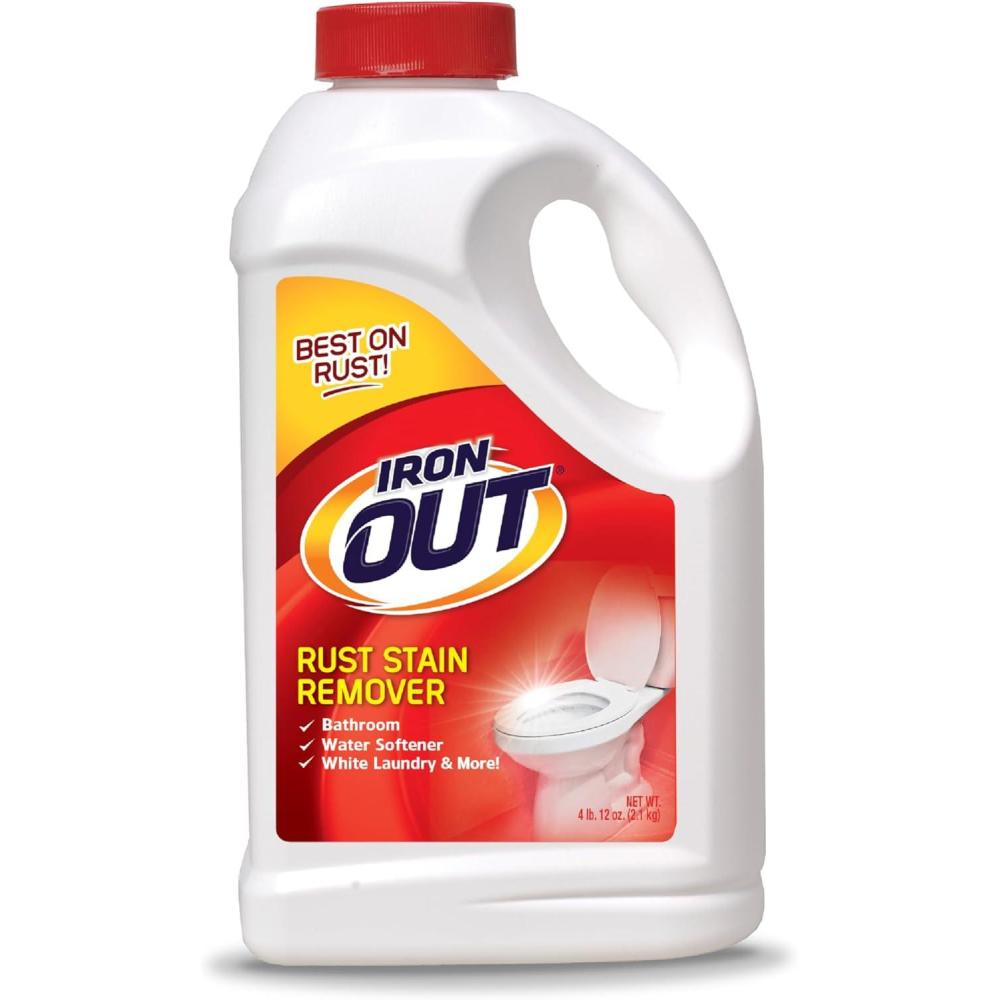 image:imageIron OUT Rust Stain Remover Powder Remove Rust Stains In Bathrooms Kitchens Appliances Laundry And Outdoors 475 Pound Bottle76 Ounce Pack of 1