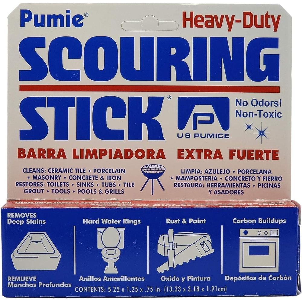 image:imagePUMIE Pumice Scouring Stick for Cleaning Toilet Rings Stain amp Hard Water Rings Tough Bathroom Pools amp Tubs Extra Strong Heavy Duty Pumice Stone for Toilet Cleaning Rust Grills amp Ovens Pack of 1218 Count Pack of 1