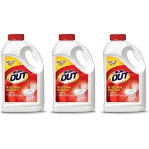 Iron OUT Rust Stain Remover Powder, Remove Rust Stains In Bathrooms, Kitchens, Appliances, Laundry, And Outdoors, 4.75 Pound Bottle(76 Ounce (Pack of 3))