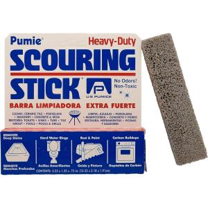 PUMIE Pumice Scouring Stick for Cleaning Toilet Rings Stain & Hard Water Rings, Tough Bathroom, Pools & Tubs, Extra Strong Heavy Duty Pumice Stone for Toilet Cleaning, Rust, Grills & Ovens- Pack of 12(1 Count (Pack of 12))